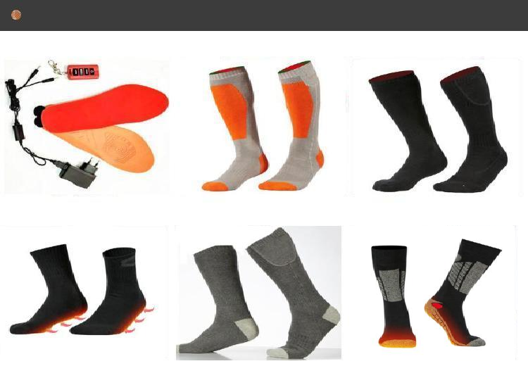Anti Bacterial USB Men'S Battery Operated Socks Winter