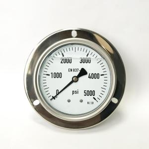 China NPT 5000 Psi Lower Back Mount Pressure Gauge wholesale