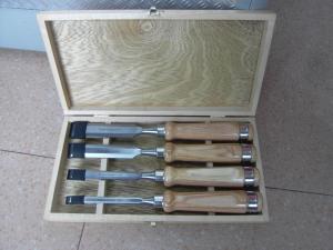 China 60crv Wood Carving Chisel Set 140mm Wooden Handle Material wholesale