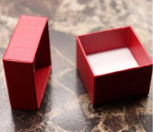 China Red paper ring boxes wholesale