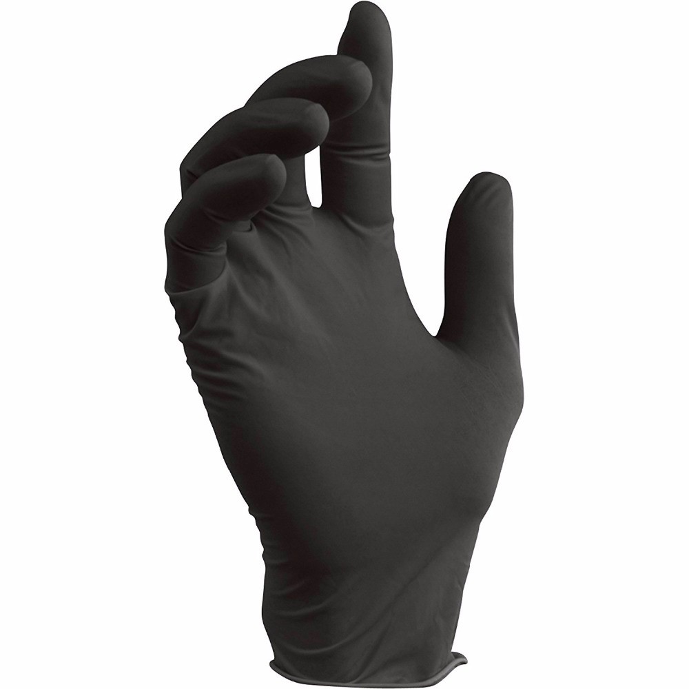 Durable Black Nitrile Disposable Gloves Effectively Enhancing Grasping Force