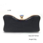 Fashion Design Diamond Decorative Gold Plastic Shell Box Purse Case Frame