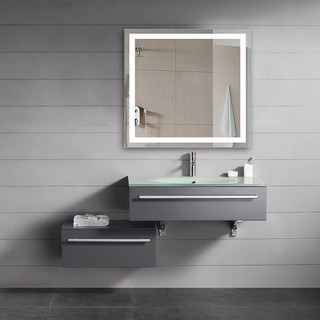 Custom Lighted Bathroom Smart Vanity LED Mirror with Rust Resistant Metal Chassis