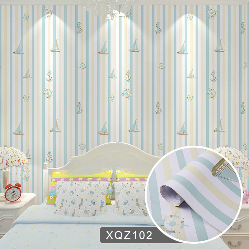 Wallpapers Size 60cm*10m per roll Modern Floral Design Self-Adhesive PVC Vinyl Wallpaper Waterproof for Bedroom and Hotel