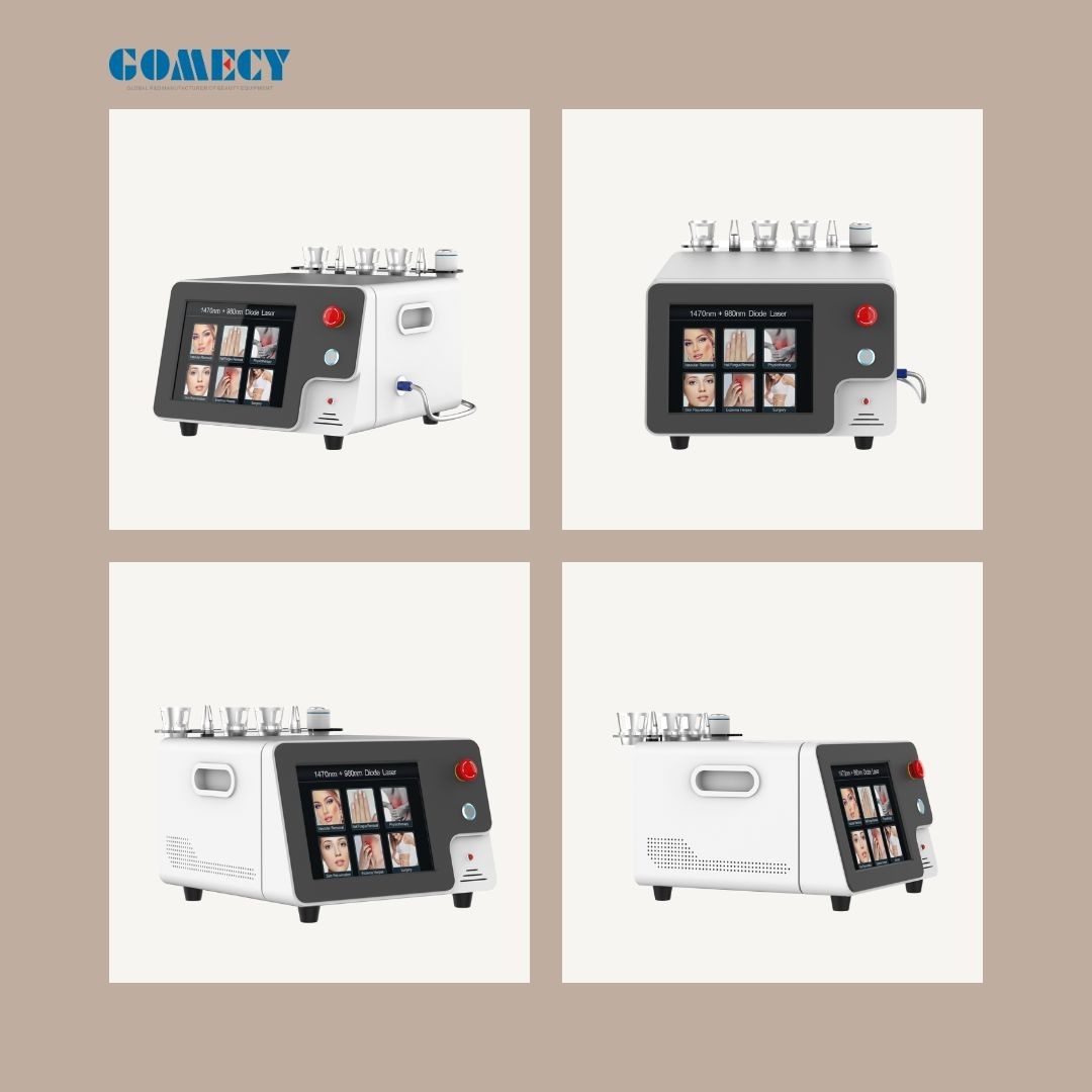 Optical Fiber Face Lifting Skin Tightening Facial 980nm 1470nm Facelift Laser Endolaser Machine