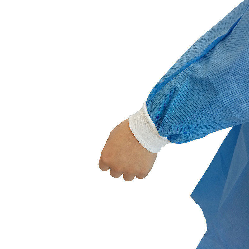 ISO9001 Water Resistant PP Disposable Isolation Gowns Non Woven