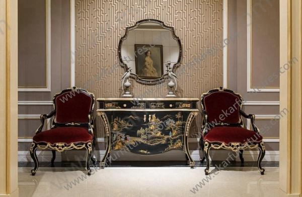Home Furniture Living Room Furniture Sofa Wood Carving Wooden Chair Home Theater