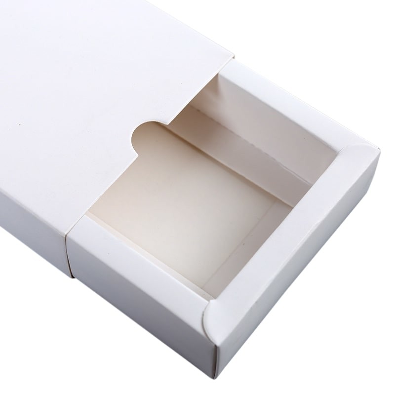 Pull Out Cardboard Slide Open Gift Boxes Folding Kraft Paper Drawer Box With Sleeve