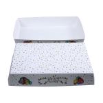 Oven Safe Long Rectangle Paper Cake Baking Pans High Temperature Resistant Loaf