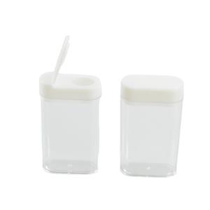 China 15cc Flat Flip Top Cap Pill Bottle for PS Transparent Candy Container in Any Color wholesale