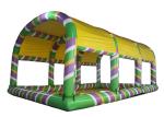 Big Inflatable Swimming Pool With Tent , Airtight 0.6mm PVC Inflatable Pool