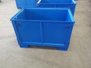 China Q235 Material Foldable Pallet Container Metal Cage Box 1200kg Static Weight wholesale