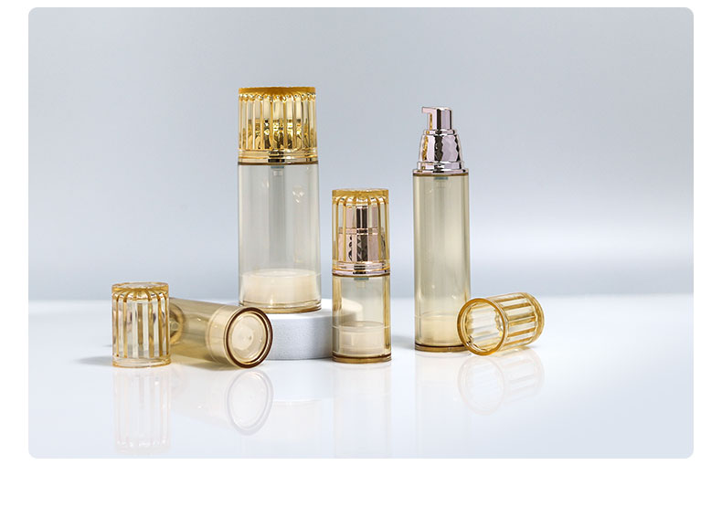 50ml 100ml 120ml Airless Bottles Cosmetic Sunscreen Pump Bottle Replaceable