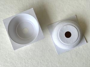 China Ripple Texture Paper Pulp Moulded Trays Fibre Wet Press Sustainable Recycled Pulp Paper wholesale
