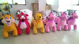 China Hansel children ride on walking stuffed animal electric mountable wholesale