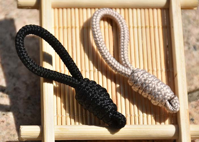Eco Friendly Garments Polyester Drawstring Cord 6cm Non Stretch