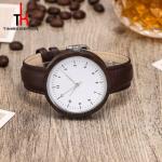 Black Sandal PU Leather Belt Watches For Mens No Deformation