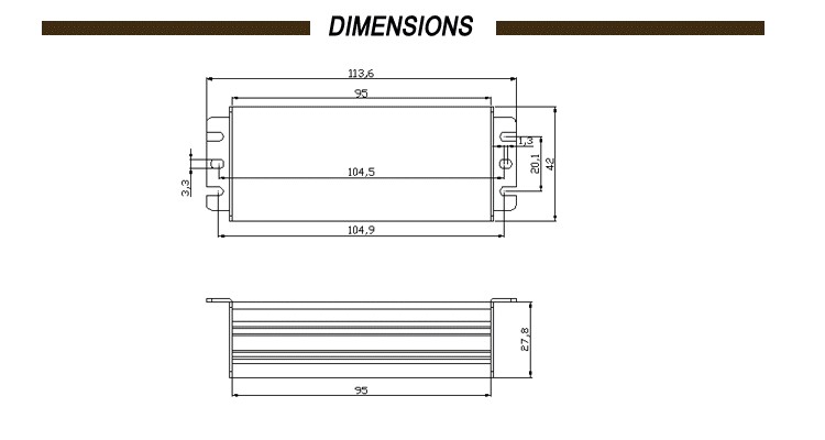 LED Lighting 3x1w Led Driver 47 - 63 HZ Output Frequency Easy To Use