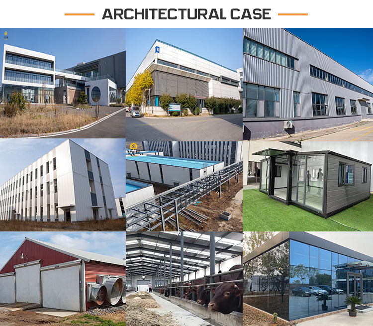 Modern Prefabricated Steel Structure Building With PU Sandwich Panel