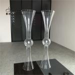 Small Crystal Flower Vase Clear For Flowers Wedding Centerpieces 90CM