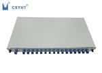 Grey 19 Inch Slidable Fiber Optic Splitter , Cold Roll Steel Rack Mount Splitter