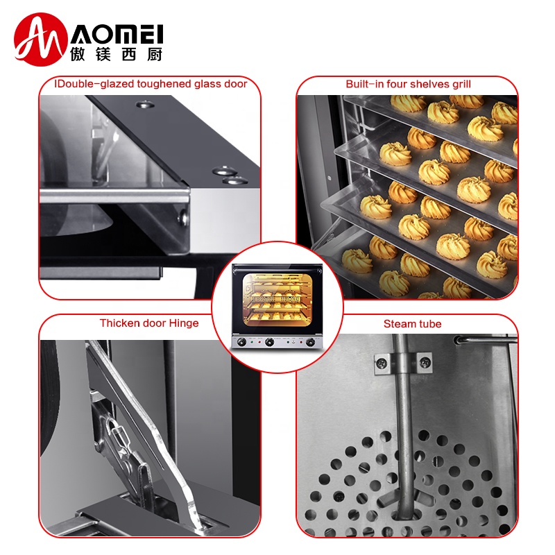 600X620X575mm Stainless Steel Electric Bread Baking Oven with Multifunctional Function