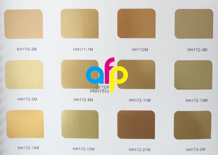 640mm * 120m Colorful Stamping Foils , Gold Stamping Foil For Soft / Hard Plastic