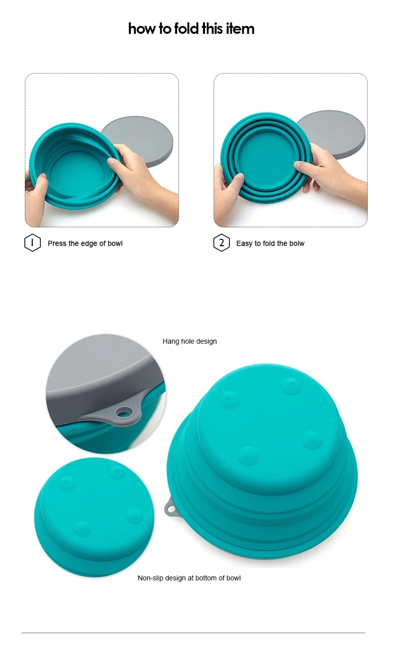 Hydroforming Travel Collapsible Silicone Bowl Set Of 3