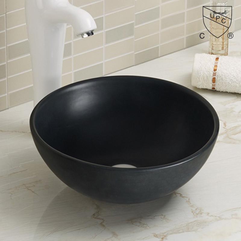 Painted Matt Color Vanity Bathroom Top Mount Basin Laboratory Round Ceramic Sink