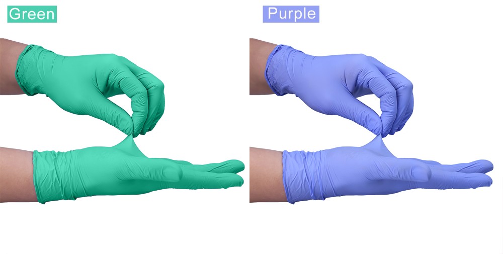 Strong Versatility Disposable Protective Gloves Nitrile Material No Allergies