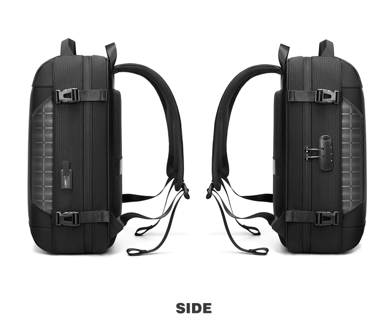 1680D Polyester Waterproof Business Backpack Large Space Eco Friendly