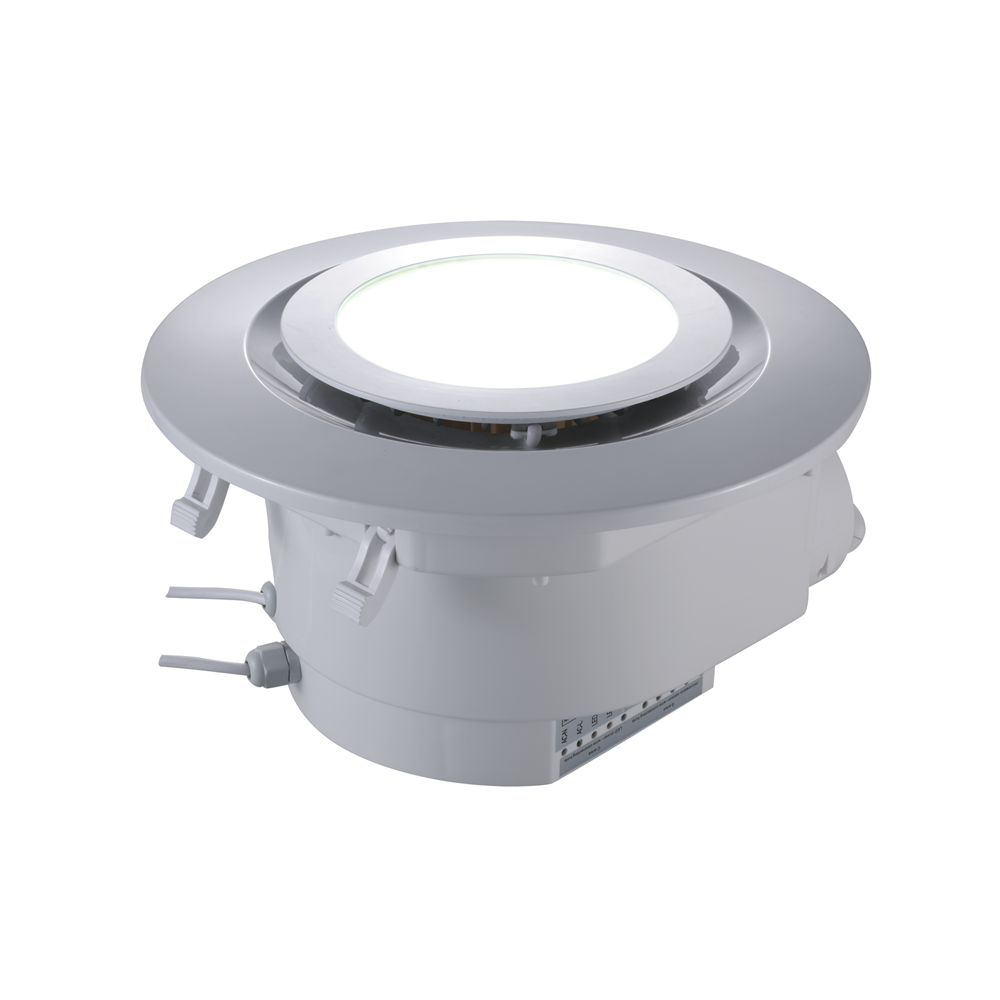 Low Noise Plastic Ceiling Wall Mounted Ventilation Exhaust Fan with LED Light 6 Inch