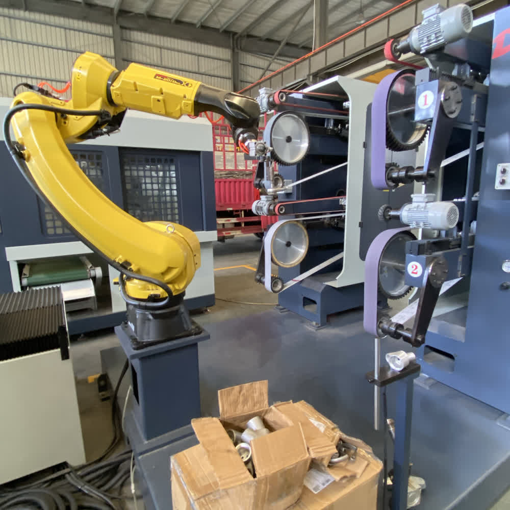 High Precision Robot Deburring Grinding Machine for Hardware Castings CNC Automation Low Noise Design