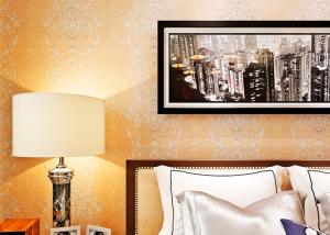 China Living Room European Style Wallpaper / PVC Modern Wall Covering size Customized wholesale