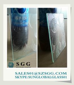 China 4mm clear patterned glass sheet wholesale