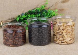 China Food Clear Plastic Packaging Tubes Professional Round Pet Candy Canister wholesale