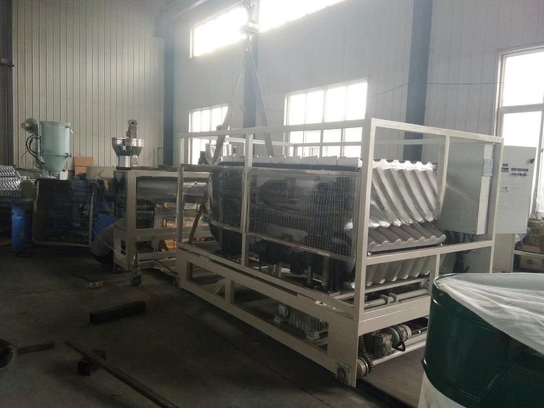 Plastic (PVC + PMMA/ASA) Wave Roof Tile Extrusion Production Line