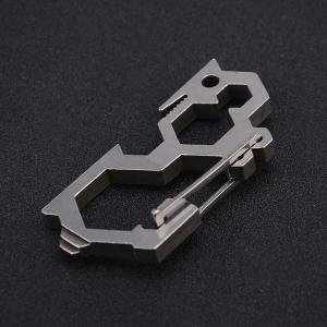 China Outdoor Titanium Camping Parts Hiking Gear Multi Function Climbing Buckle wholesale