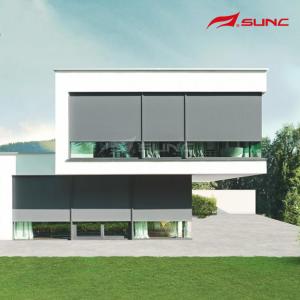 China Aluminium Alloy Sunshade Zip Track Blinds Window Covering wholesale