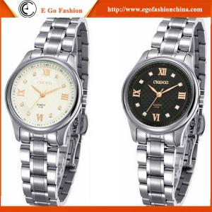 China 013B Rose Gold Silver Marks Black White Classic Watches Unisex Women Watch Stainless Watch wholesale