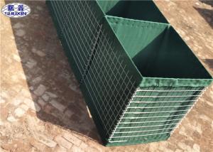 China Green HDP Galvanized Military Hesco Barriers for Temporary Fortifications wholesale