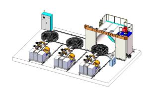 China Shuttle Rotomolding Machine Oven Moveable 3000mm wholesale