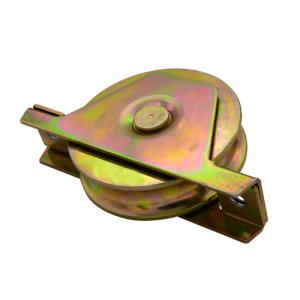 China Sliding gate roller GW606 U Groove，Galvanized, Iron, Single bearing wholesale