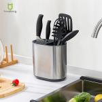Fashion Stainless Steel Kitchen Knife Block Universal Knife Holder With