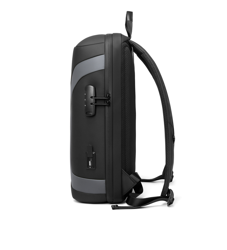 Soft Handle Laptop Water Resistant Backpack For Work Thread Pattern Type