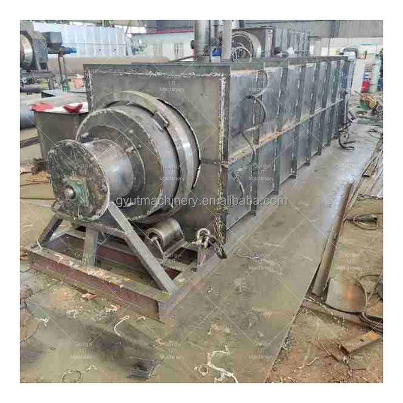 7.5kw 0.75 Rotary Carbonization Furnace Solution for Cotton Stalk Briquette Recycling