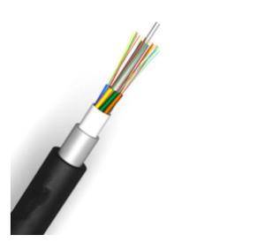 China Direct Burial Armored Fiber Optic Cable Single Mode PE HDPE wholesale