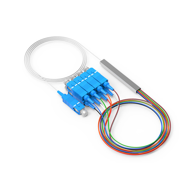 2 Way Fiber Optic Splitter 1*2 Sc Upc Plc Splitter G657A1 Cable For Terminal Box