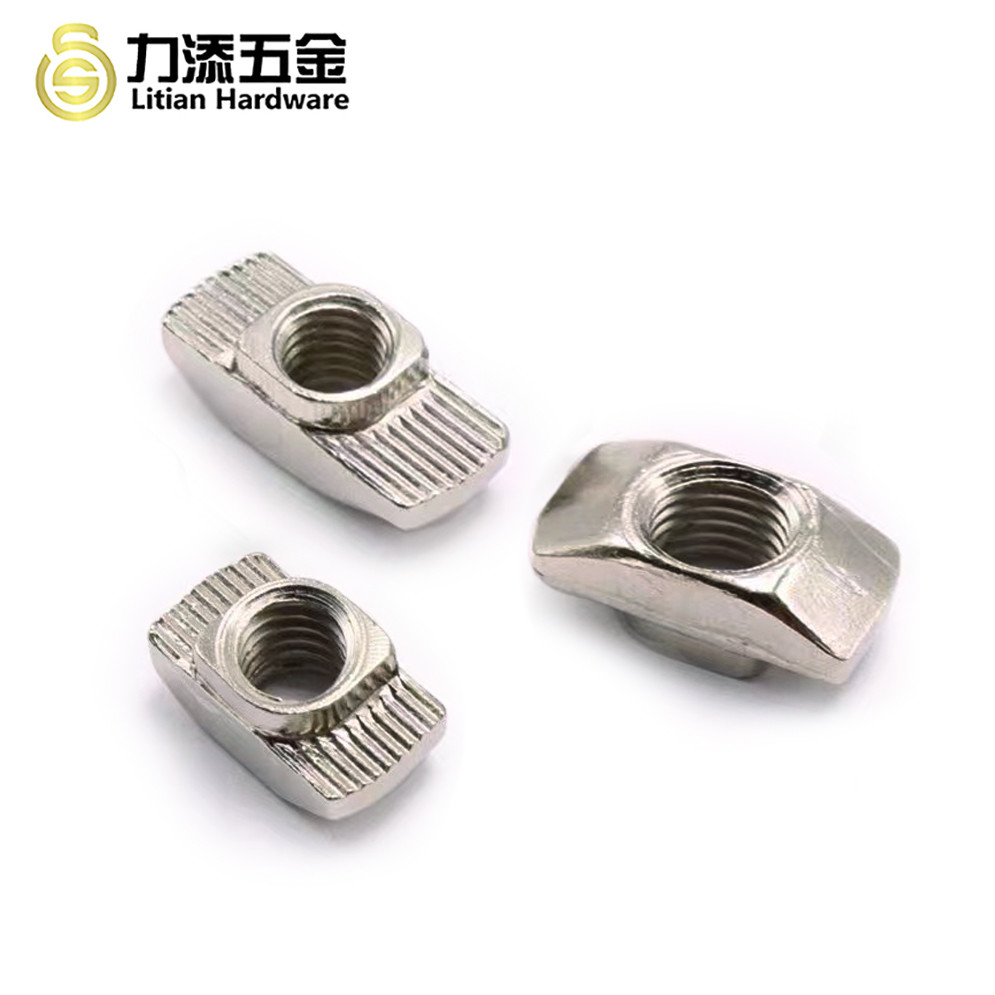 GB Precision CNC Machining Parts , Galvanized T Nut For Aluminium Profile