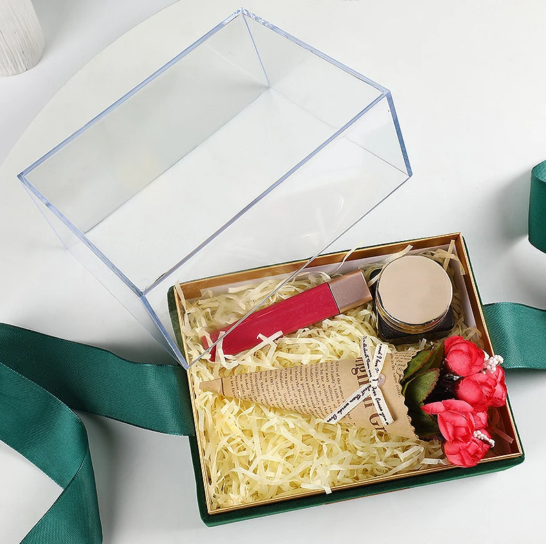 Paper Gift Packing Box for Candle Custom Logo Luxury Transparent Acrylic Storage Box